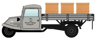 NPE NA88189 - 1:87 Goliath GD 750 Hochpritsche Holzkisten
